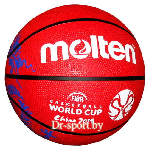 Мяч баскетбольный Molten B7C16002 красный, FIBAWorld Cup 2019
